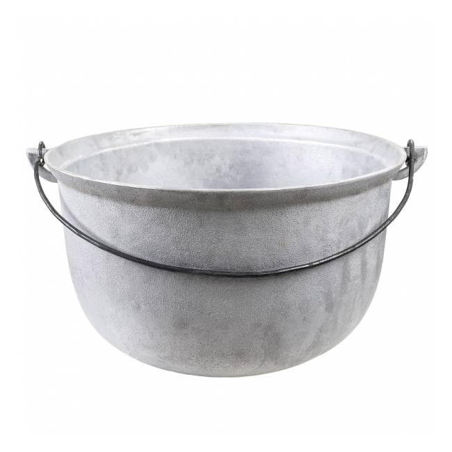 Ceaun tuci aluminiu alimentar 35L fund rotund Zilan EXT 8035