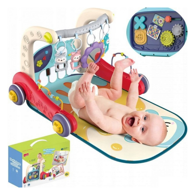Centru de activitati multifunctional saltea si antemergator bebe multicolor 6655 CWT