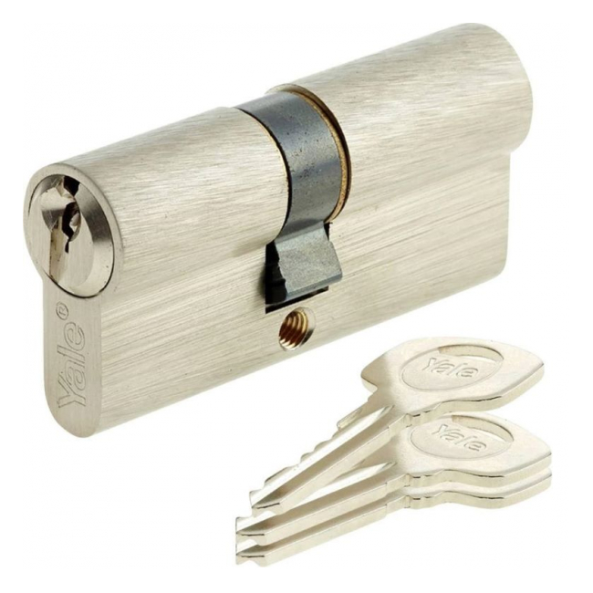 Cilindru de Siguranta Yale 600 Alama Nichel Satinat 4chei 50x50mm MNR10036