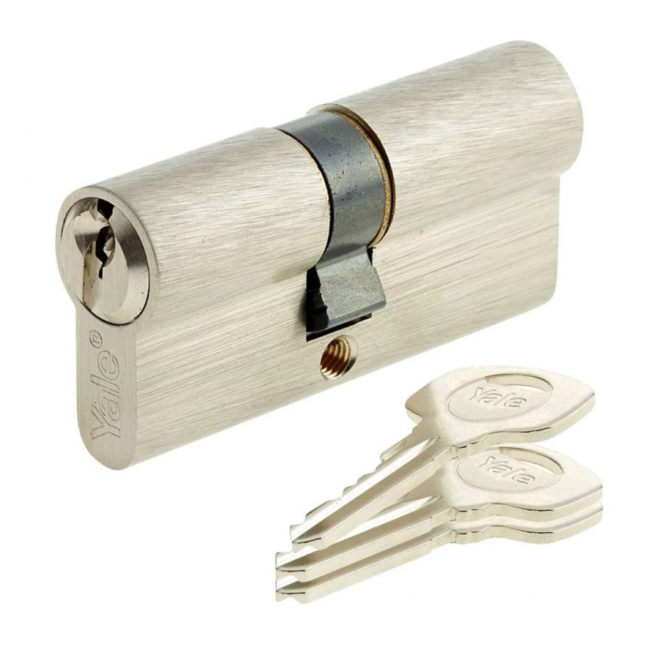 Cilindru de Siguranta Yale 600A Alama Nichel Satinat 4chei 40x45mm MNR10067