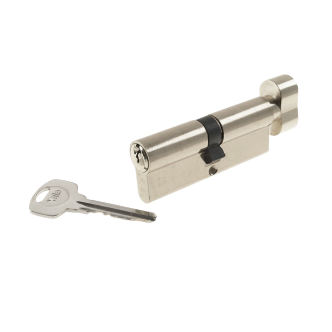 Cilindru siguranta 40×40 cu buton crom 3chei frezare Yale 500A K MNR849