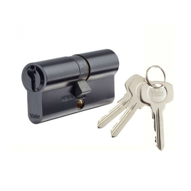 Cilindru Siguranta Standard Yale 27x35mm 5chei frezate Negru MNR3119