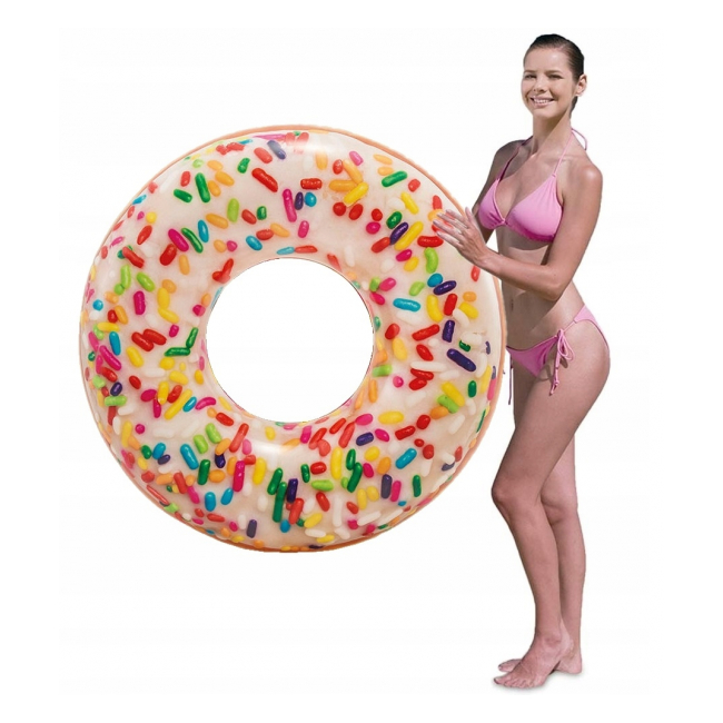 Colac Gonflabil Inot Design Donut Sprinkle 114cm Intex 56263