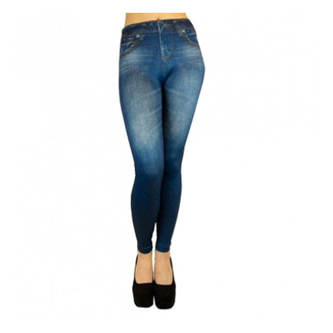 Colanti Jeggings Slim and Lift Caresse Jeans Albastri