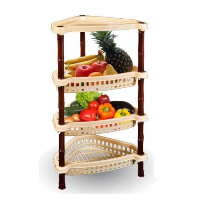 Coltar universal rafturi 4 Nivele Crem cu Maro 36x26cm CNN160