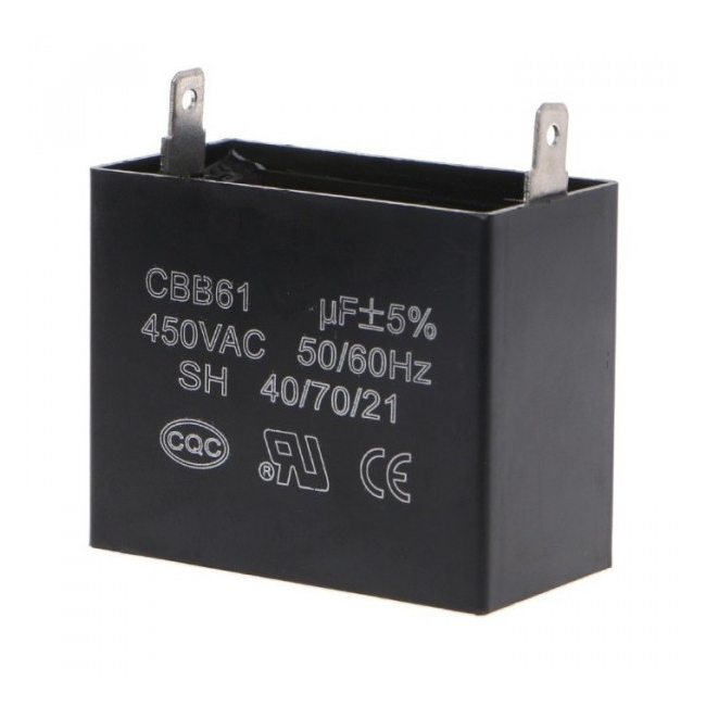 Condensator Dreptunghi Capacitor Pornire Motor 2C 450V 3.5UF 3A087 XXM