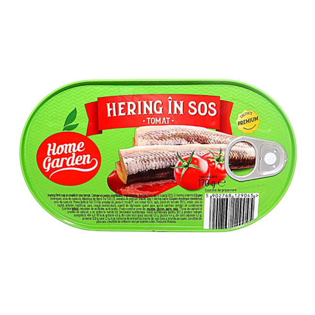 Conserva hering in sos tomat Home Garden 170g MGR26720