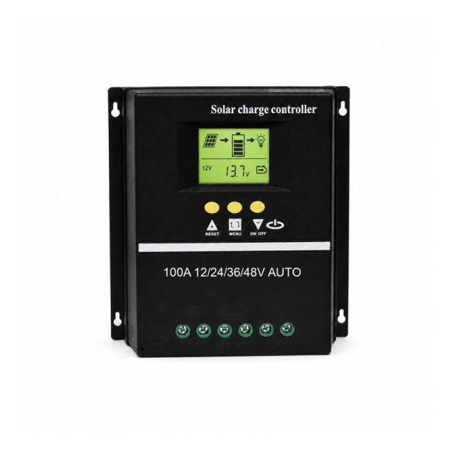 Controler Incarcare Solara PWM 100A 12/24/36/48V Auto LCD 2 USB DALBI 0A008 XXM