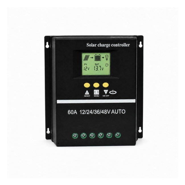 Controler Incarcare Solara PWM 60A 12/24/36/48V Auto LCD 2 USB DALBI 0A007 XXM