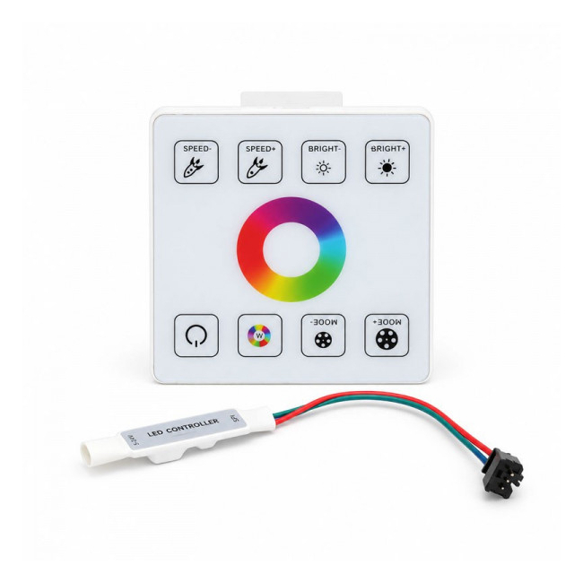 Controler Tactil RF RGB SPI 376 Efecte Banda LED Digitala 5-24V 18A218 XXM
