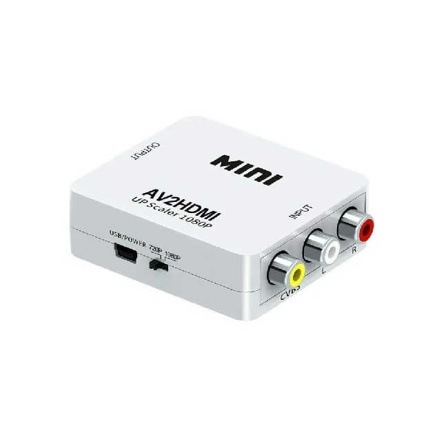 Convertor mini AV2HDMI 3RCA HDMI HDV 554 2C032 XXM