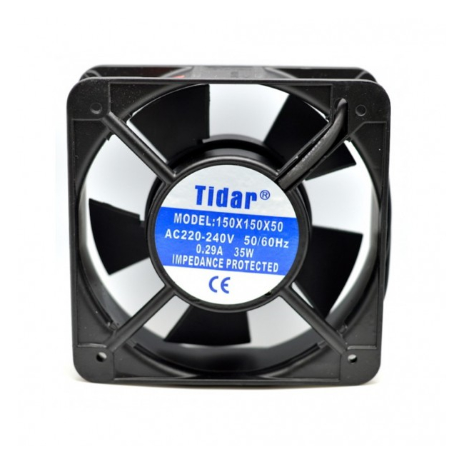 Cooler Ventilator Metalic 220V 0.29A 35W 150x150x50mm Tidar 14H007 XXM