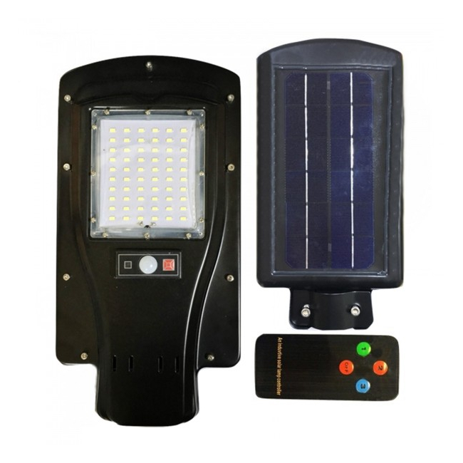 Corp de Iluminat Exterior Solar 60LED 30W cu Senzori si Telecomanda