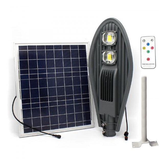 Corp Iluminat 100W 2xCOBLED 50W Solar Senzor, Suport, Telecomanda