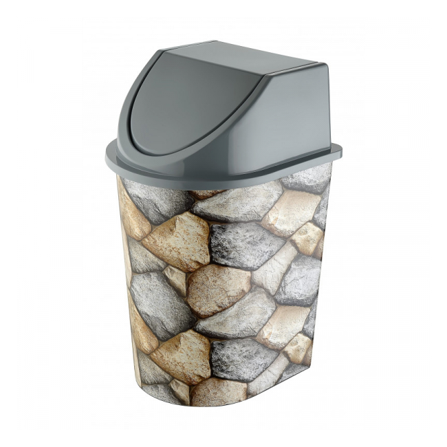 Cos de gunoi cu capac batant Mozaic 6.5L Tuffex TP2228 JGR