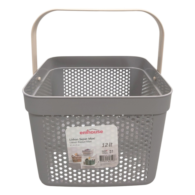 Cos depozitare cu maner 12L 27x28x21cm Emhouse EP-1561 CNN50517