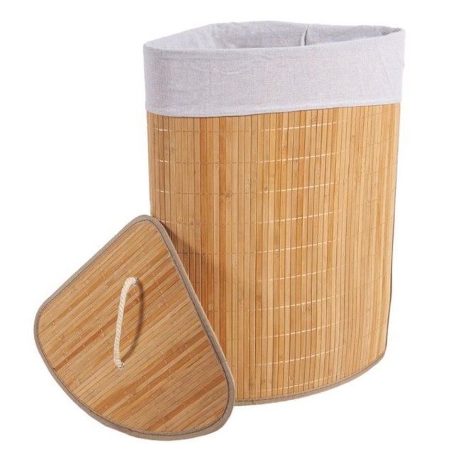 Cos Rufe Bambus pentru colt 35x35x60cm 55L Heinner HR-FM-CR35 CNN52599