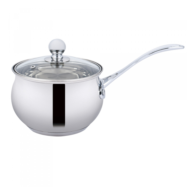 Cratita Inox cu capac sticla 16 cm 2.1L Winner WR1287 JGR