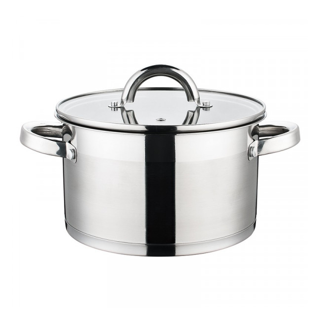 Cratita Inox Inductie Capac Sticla 24x13cm 5.7l Grunberg GR7024