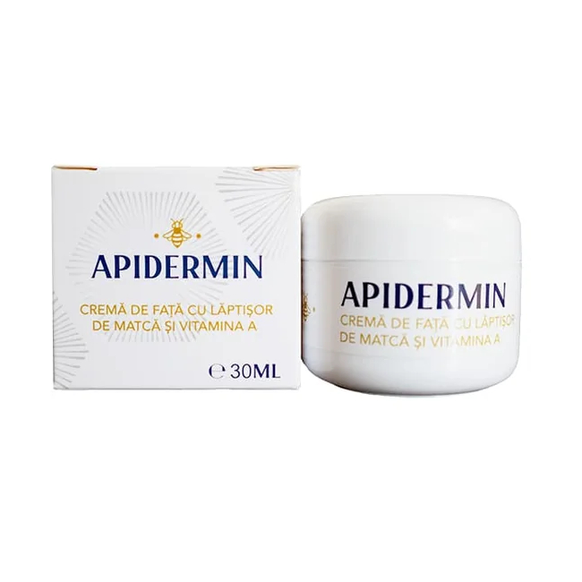 Crema de fata cu laptisor de matca si vitamina A 30ml Apidermin DNC46178