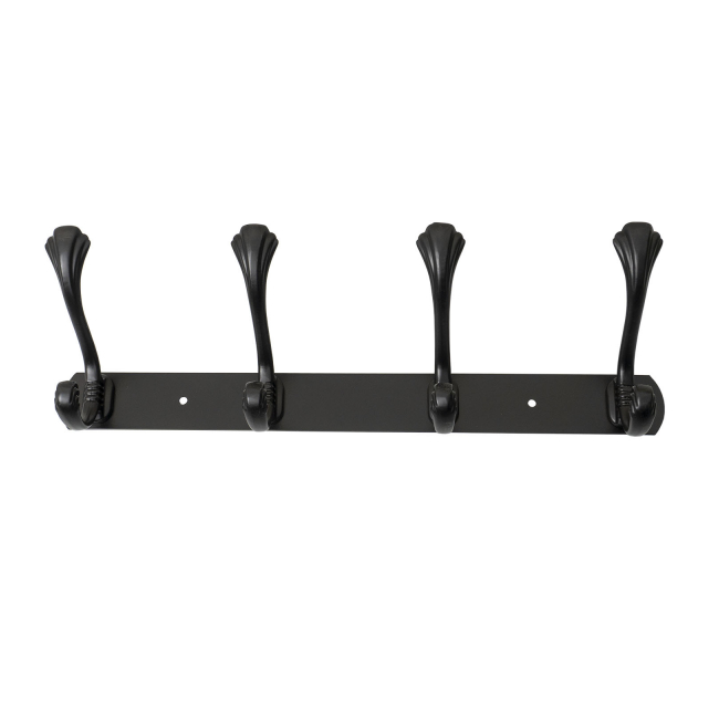Cuier metalic 4 agatatori 34.5cm negru Zilan ZTS8147