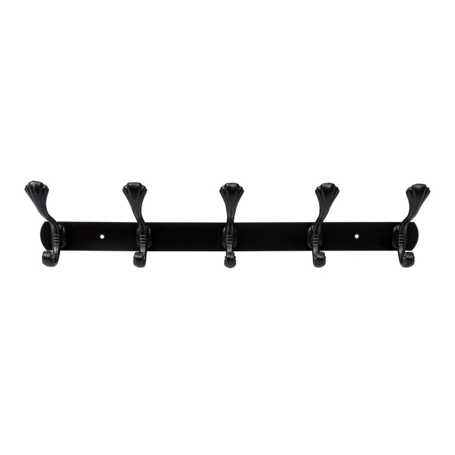 Cuier metalic 5 agatatori 44.5cm negru Zilan ZTS8148