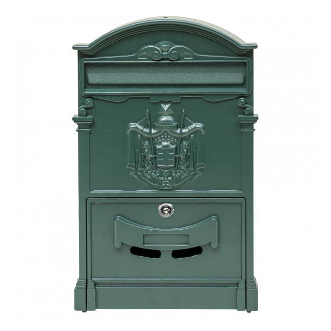 Cutie postala metalica exterior 41x26x9cm verde Zilan ZTS5579_V