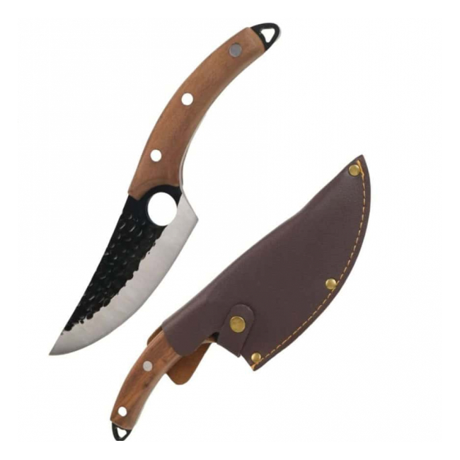Cutit in Stil Japonez din Inox si Lemn cu Husa Wei A13861 DNC68956