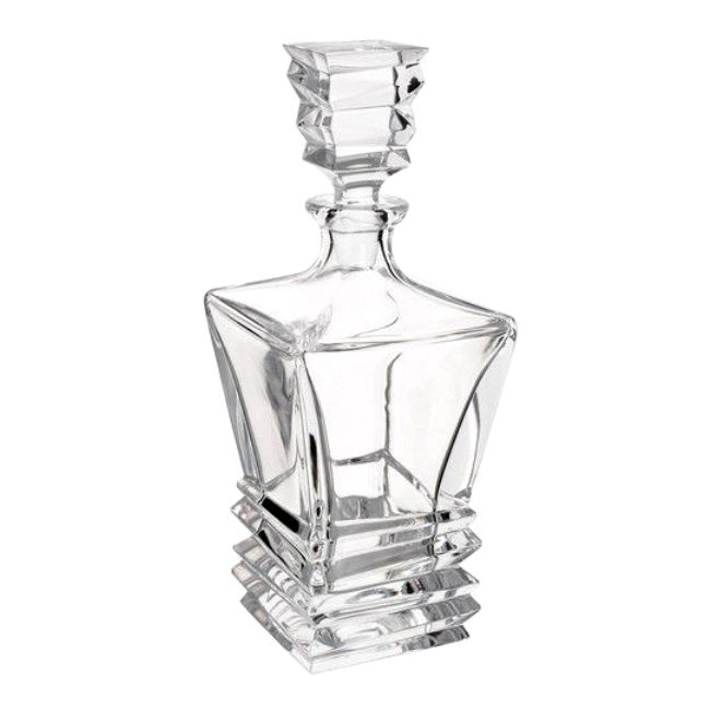 Decantor Sticla Whiskey Cristal de Bohemia Colectia Rocky 850ml