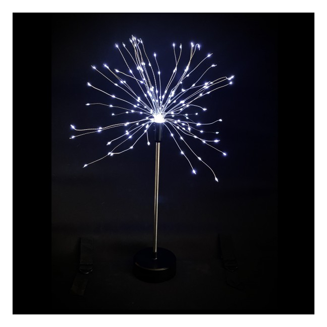 Decoratiune 200 LED 50cm pe Baterii cu Telecomanda Alb Rece T8059