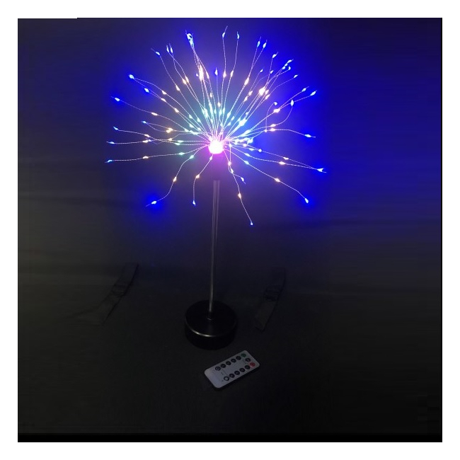 Decoratiune 200 LED 50cm pe Baterii cu Telecomanda Multicolora T8059