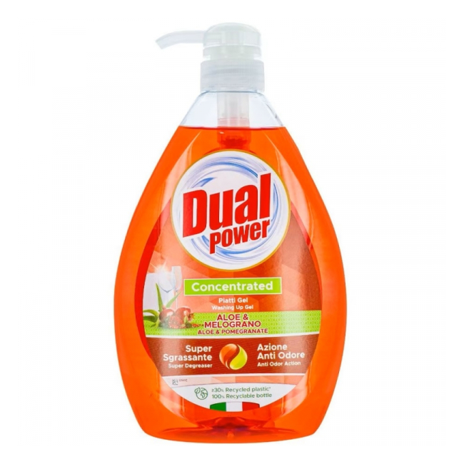 Detergent de vase Dual Power Piatti Gel 1000ml Aloe si Melograno DNC39847
