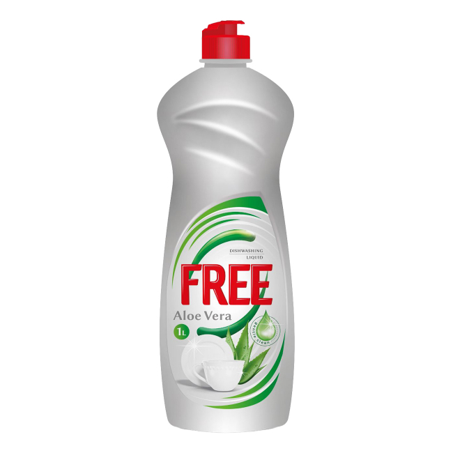 Detergent de Vase lichid Free 1L Aroma Aloe Vera CNN50778