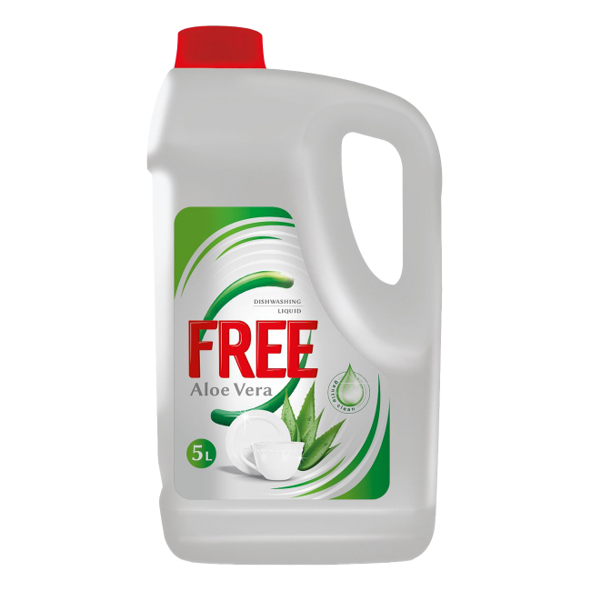 Detergent de Vase lichid Free 5L Aroma Aloe Vera CNN50779