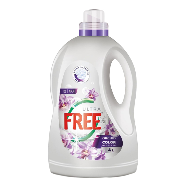 Detergent Gel de Rufe Lichid Ultra Free Orhidee Universal 4L CNN50766