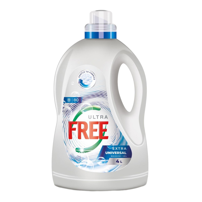 Detergent Gel de Rufe Lichid Ultra Free Original Universal 4L CNN50767
