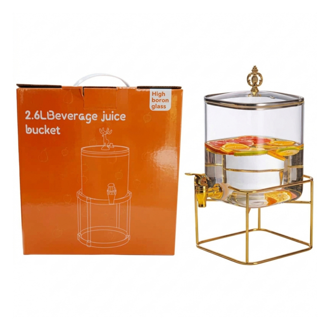 Dispenser Limonada Robinet si Suport 3.2l Sticla Fier Wei A16508 DNC68115