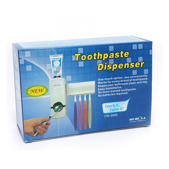 Dozator pentru pasta de dinti cu suport pentru 5 periute JX889 TM2000