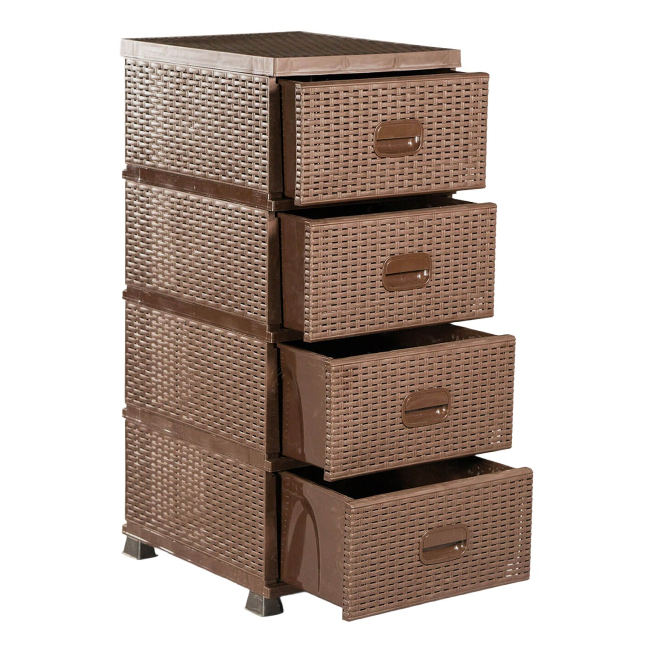 Dulap pentru depozitare Ratan 4 sertare 38x45x90cm DIV.Culori CNN245