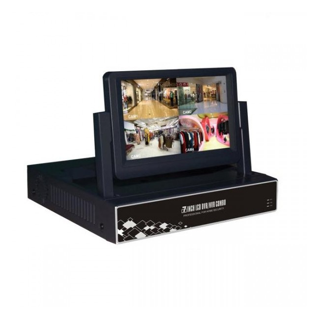 DVR 4 Canale CCTV cu LAN si Monitor LCD 7 Inch