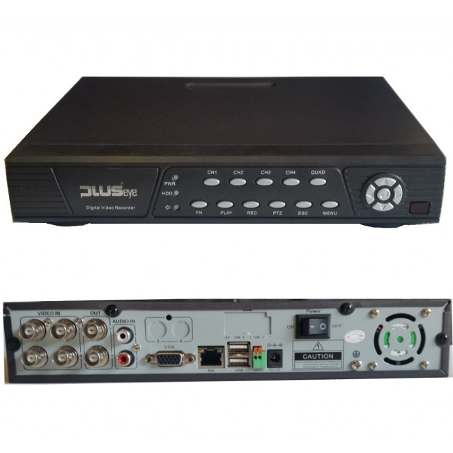 DVR 4 Canale Internet LAN H.264 PlusEye