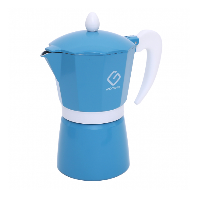Espressor pentru aragaz din aluminiu pentru 6 cesti Grunberg GR594 BLUE
