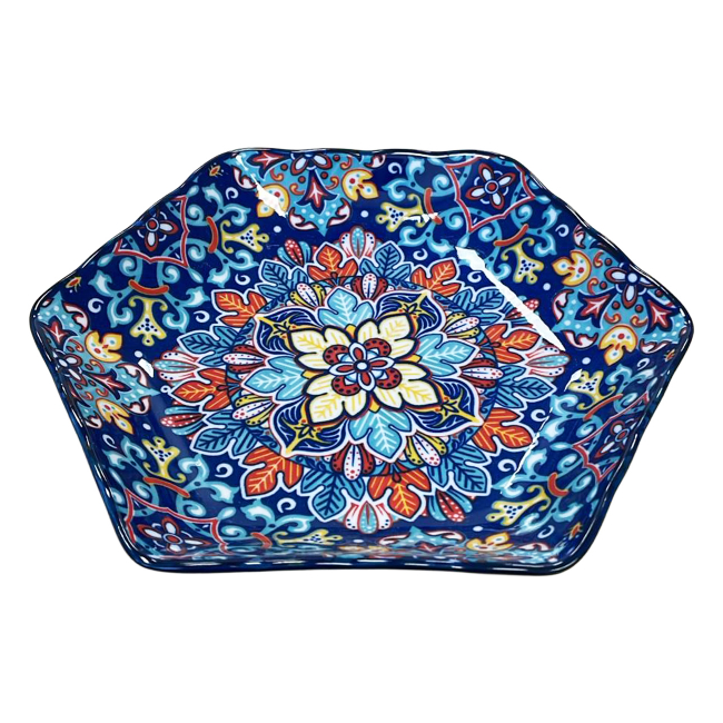 Farfurie Ceramica Adanca Model Traditional 22.5x19.8x3.5cm 24-102 CNN52678