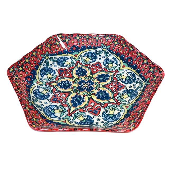 Farfurie Ceramica Adanca Model Traditional 22.5x19.8x3.5cm 24-123 CNN52667