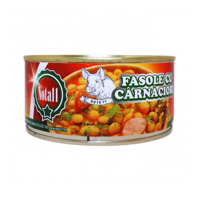 Fasole cu carnaciori Nota11 300g MGR13138
