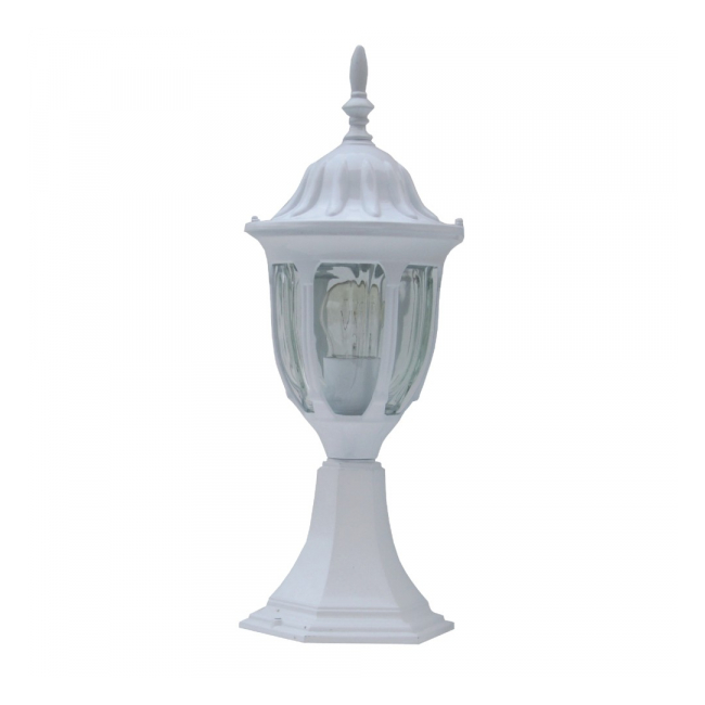 Felinar Cu Picior pentru Gradina Alb 220V 60W IP43 SPN3260