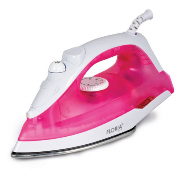 Fier de calcat talpa Inox Floria alb/roz 1600W 180ml Zilan ZLN8430