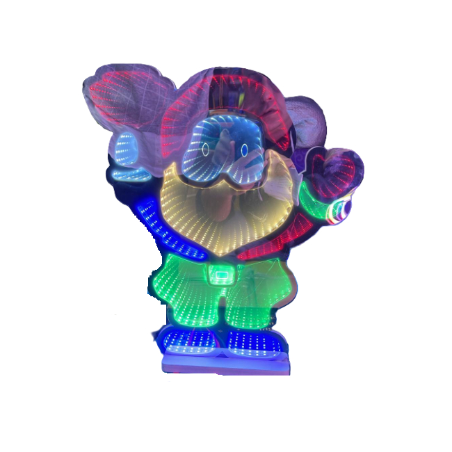 Figurina Luminoasa Mos Craciun Multicolor 42x35cm La Priza NMG