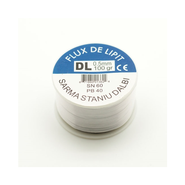 Flux de lipit Sarma Staniu Dalbi 0.5mm SN60/PB40 100g 4A005 XXM