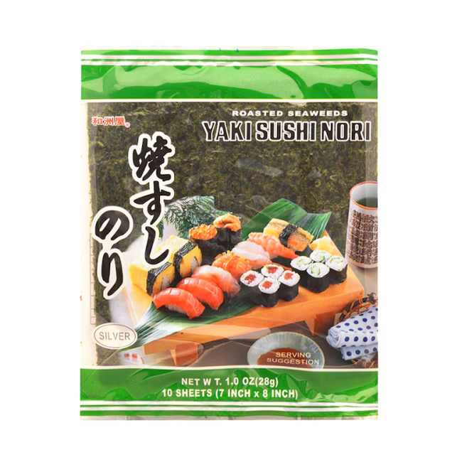 Foi din alge Nori prajite pentru sushi 28g HZW MLL